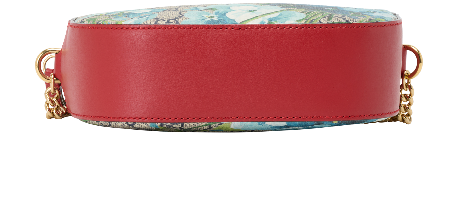 Blooms Crossbody, &pound;495, Handbags, Blue/Red, Canvas/Leather, Top view